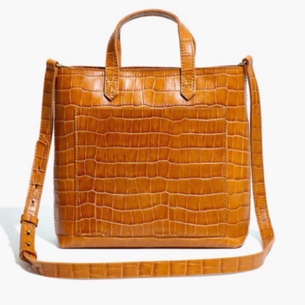 Madewell Croc Pattern Leather Bag​